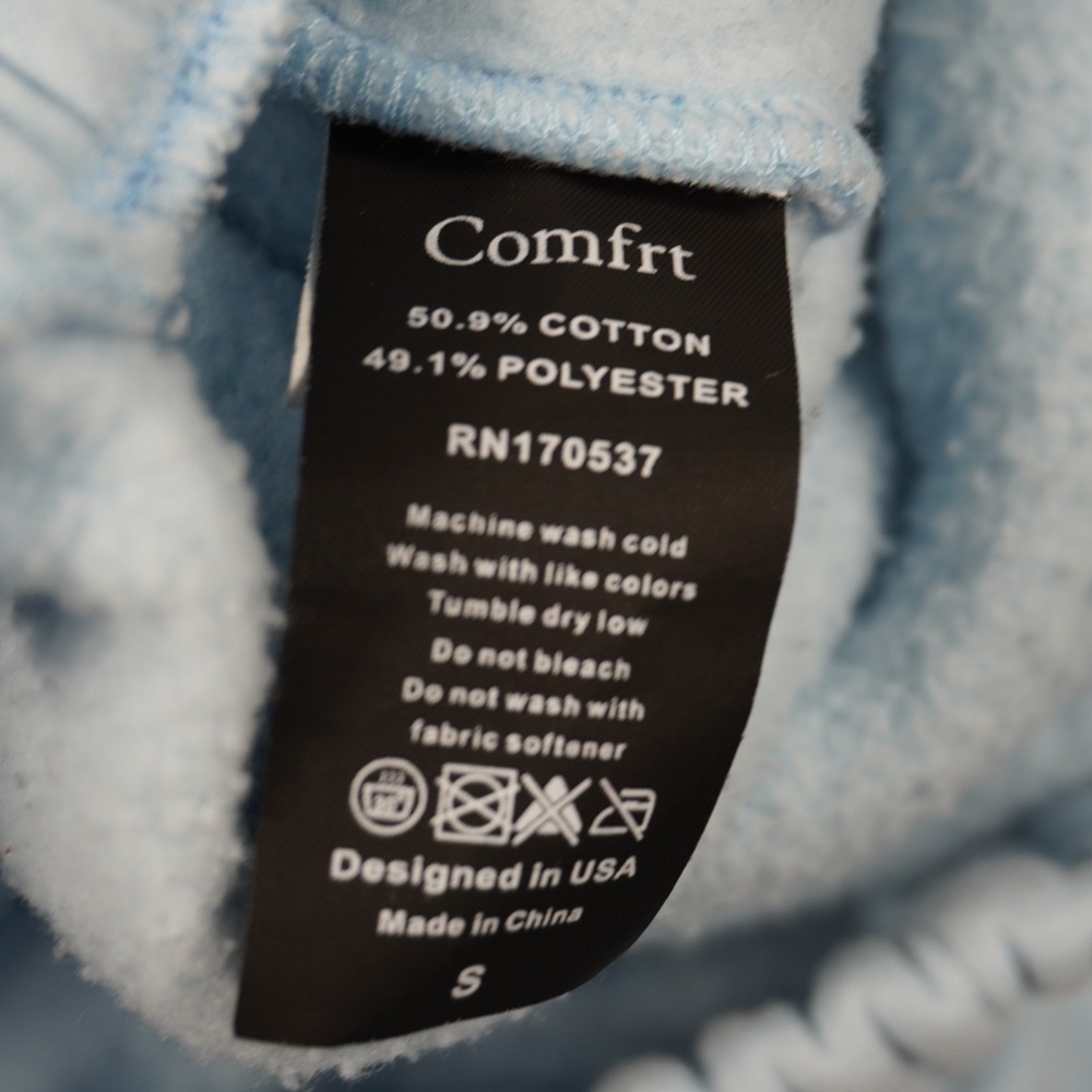 Comfrt Collection Pastel Edit Light Blue Fleece Sweatpants Size Small - Picture 10 of 10
